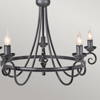 Pendelleuchte Harlech (schwarz) 5x - Elstead Lighting