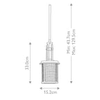 Pendelleuchte Ahrendale (Anvil Iron) 1x - Elstead Lighting