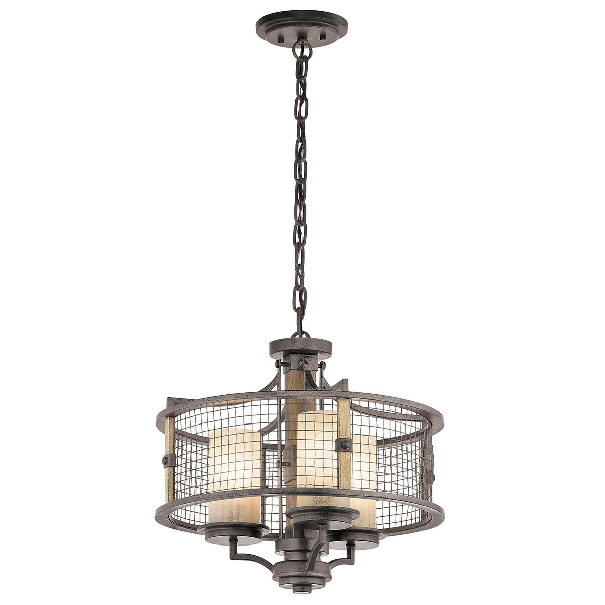 Pendelleuchte Ahrendale (Anvil Iron) 3x - Elstead Lighting