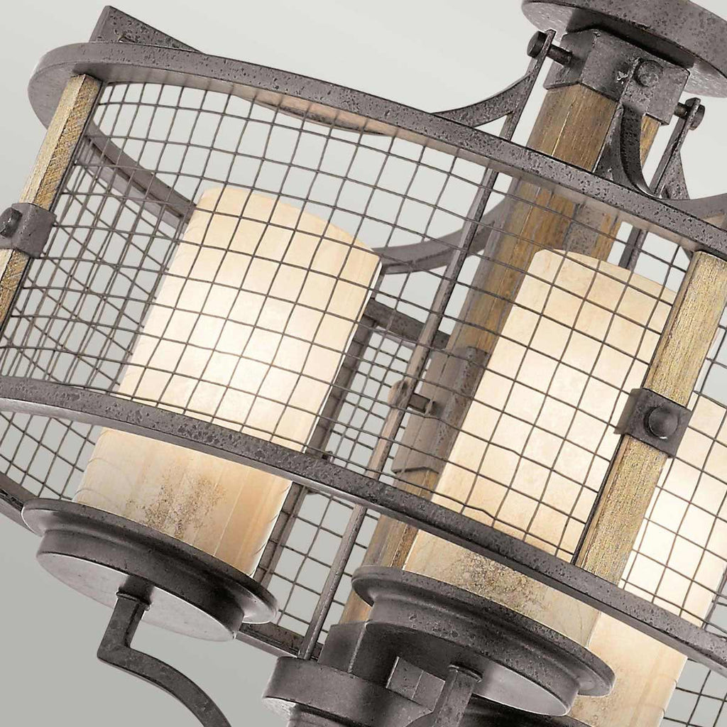 Pendelleuchte Ahrendale (Anvil Iron) 3x - Elstead Lighting