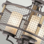 Pendelleuchte Ahrendale (Anvil Iron) 3x - Elstead Lighting