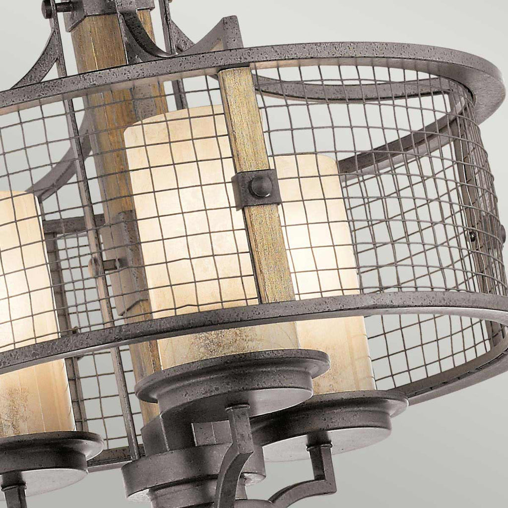 Pendelleuchte Ahrendale (Anvil Iron) 3x - Elstead Lighting