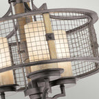 Pendelleuchte Ahrendale (Anvil Iron) 3x - Elstead Lighting