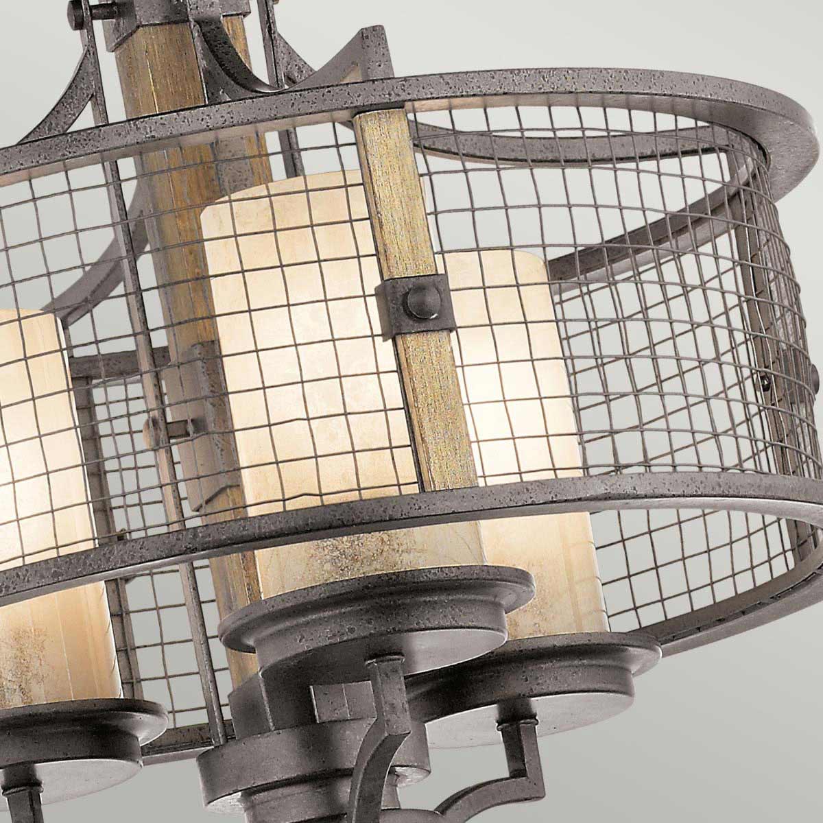 Pendelleuchte Ahrendale (Anvil Iron) 3x - Elstead Lighting