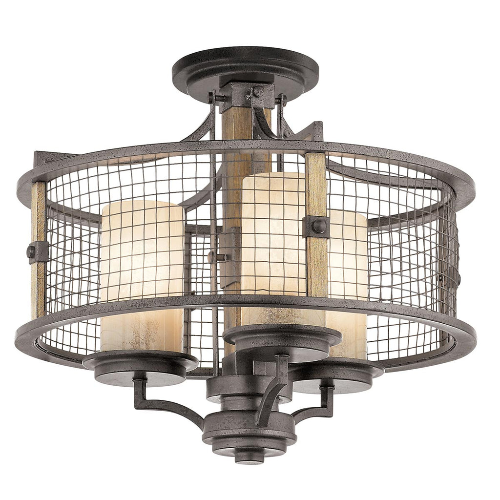 Pendelleuchte Ahrendale (Anvil Iron) 3x - Elstead Lighting