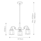 Pendelleuchte Aivian (messingfarben) 3x - Elstead Lighting