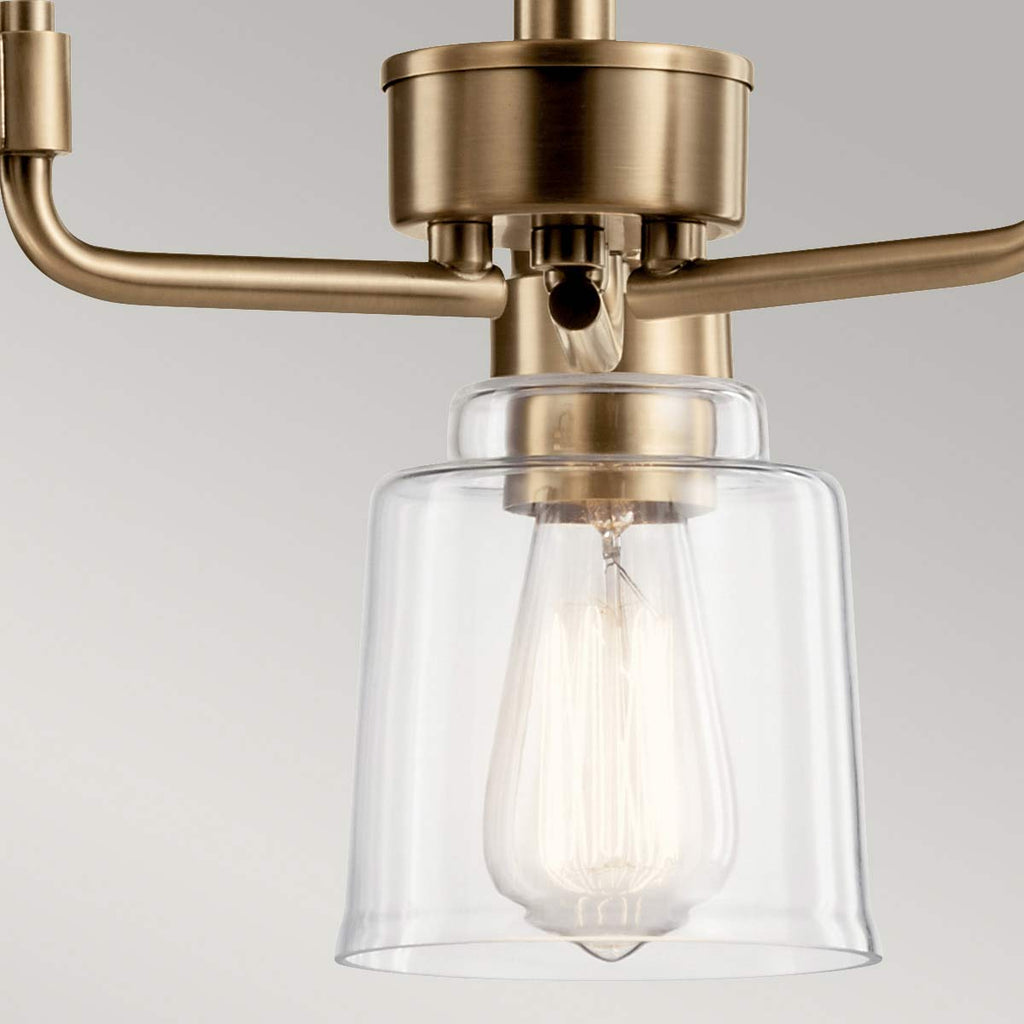 Pendelleuchte Aivian (messingfarben) 3x - Elstead Lighting