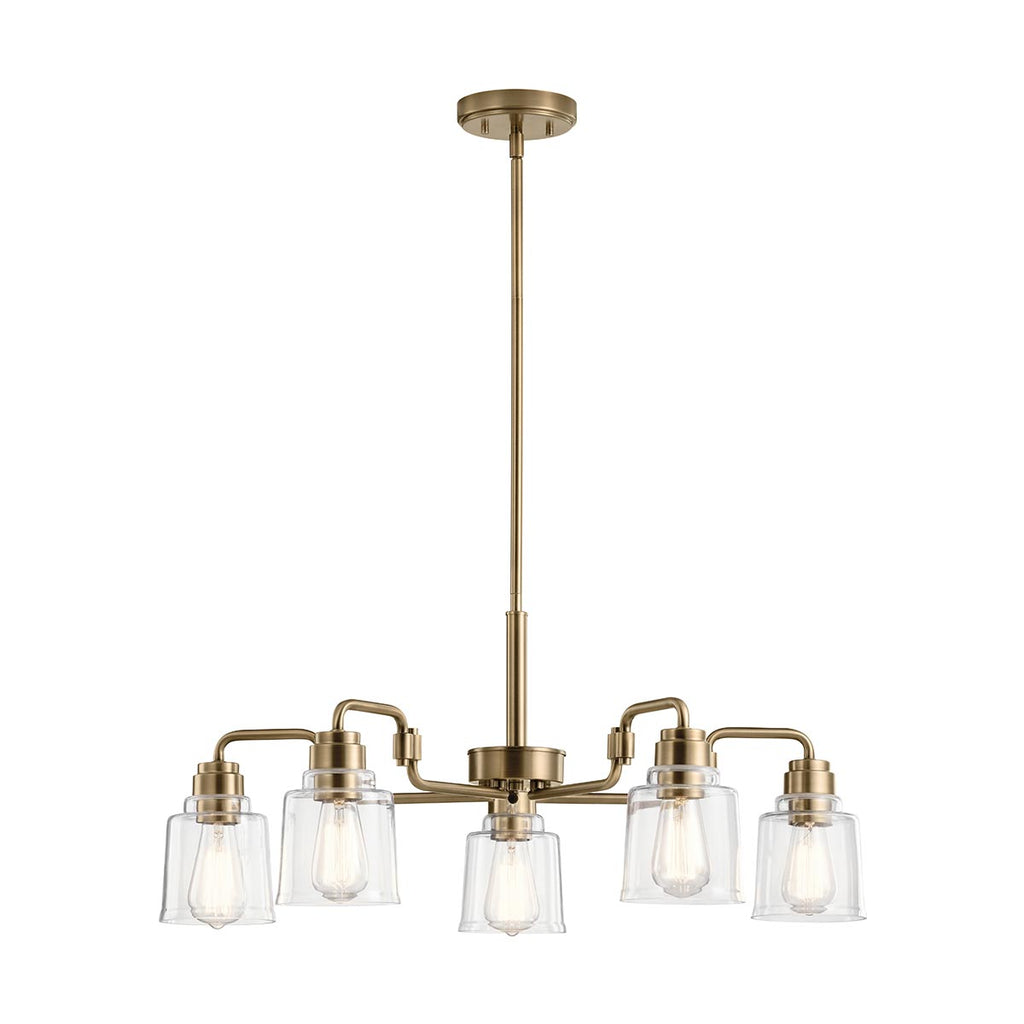 Pendelleuchte Aivian (messingfarben) 5x - Elstead Lighting