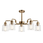 Pendelleuchte Aivian (messingfarben) 5x - Elstead Lighting