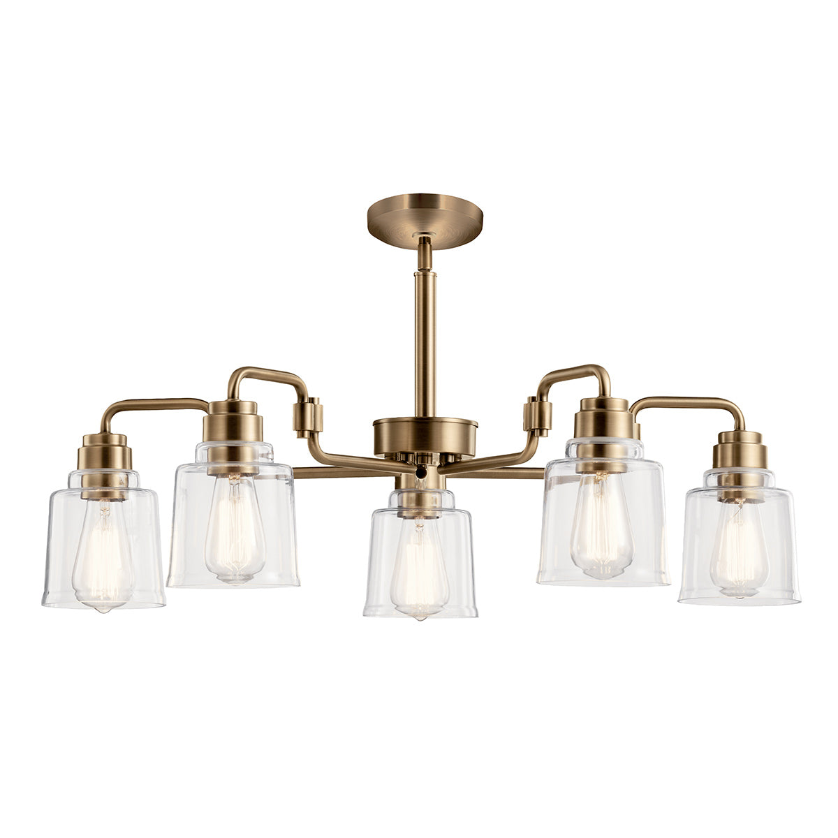 Pendelleuchte Aivian (messingfarben) 5x - Elstead Lighting