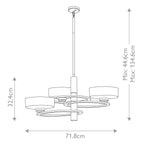 Pendelleuchte Aleeka (Classic Pewter) 3x - Elstead Lighting