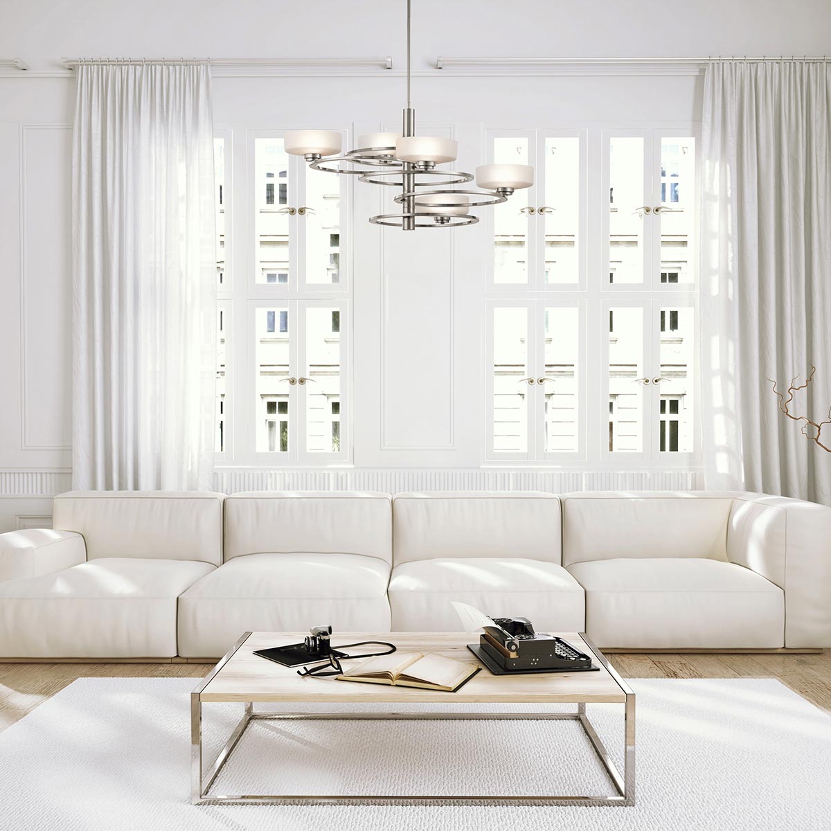 Pendelleuchte Aleeka (Classic Pewter) 4x - Elstead Lighting