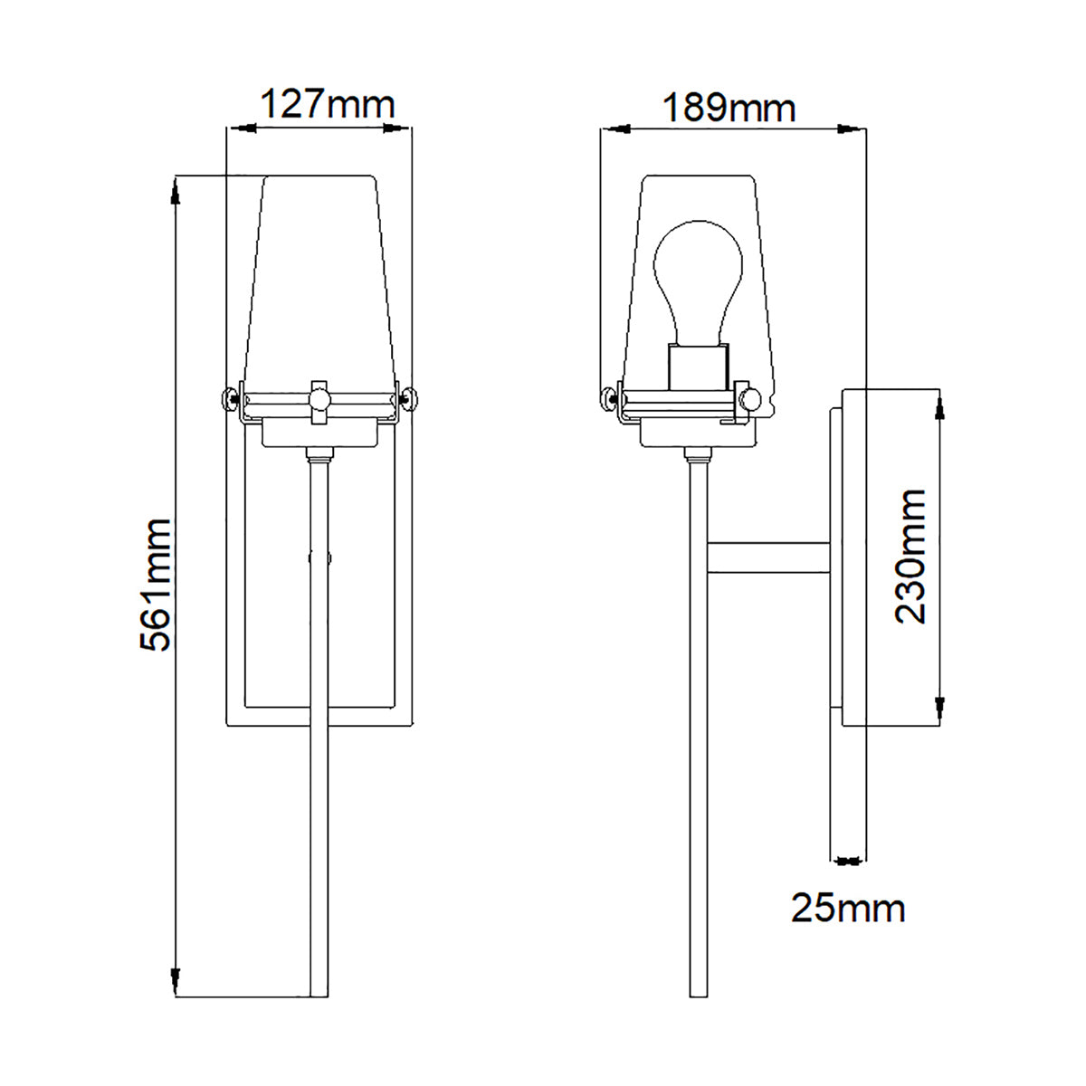 Bad-Wandleuchte Alton (verchromt) 1x - Elstead Lighting