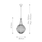 Pendelleuchte Aster (messingfarben) 3x - Elstead Lighting