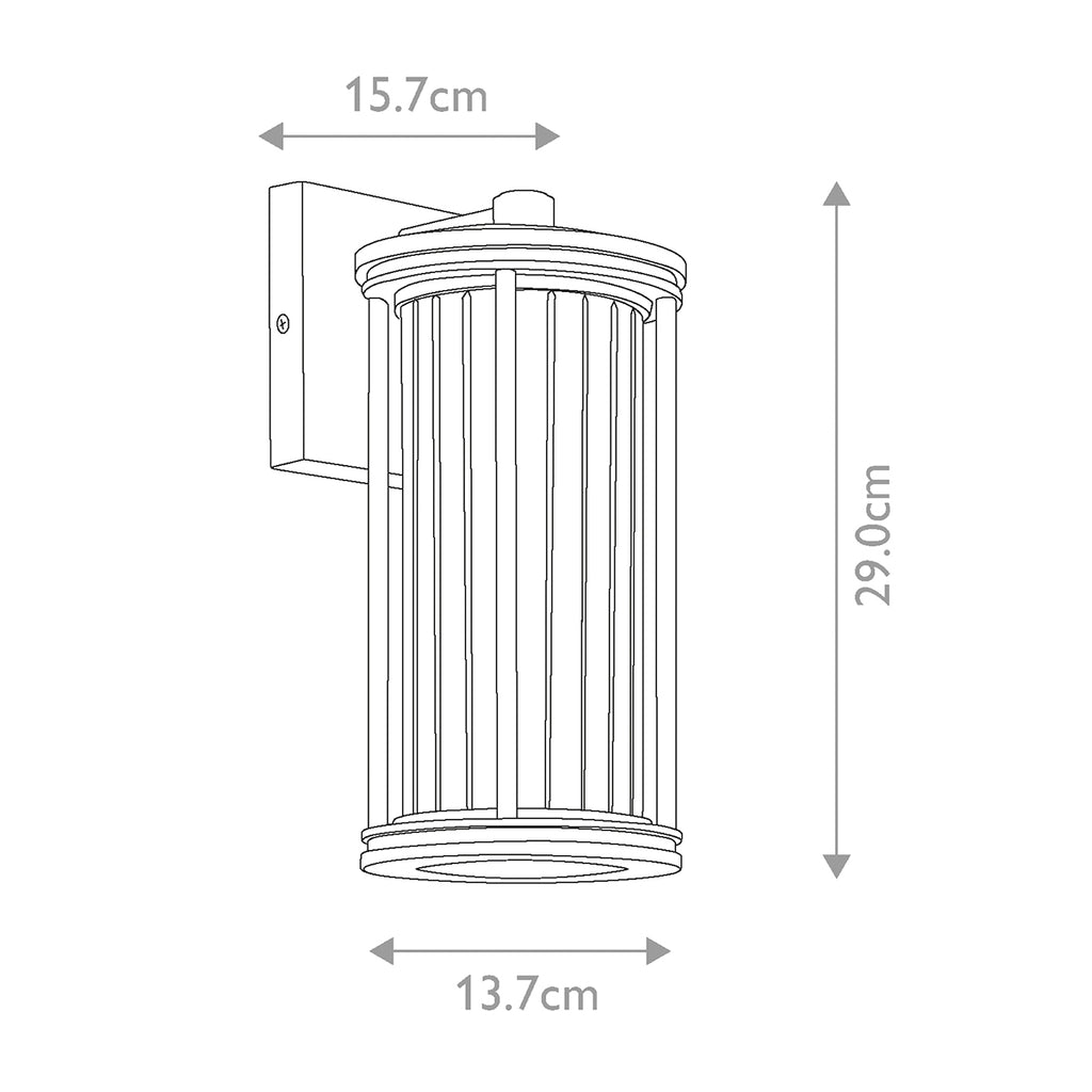 Außen-Wandleuchte Barras (schwarz) 1x - Elstead Lighting