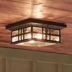 Außen-Deckenleuchte Beacon Square (bronzefarben) 2x - Elstead Lighting