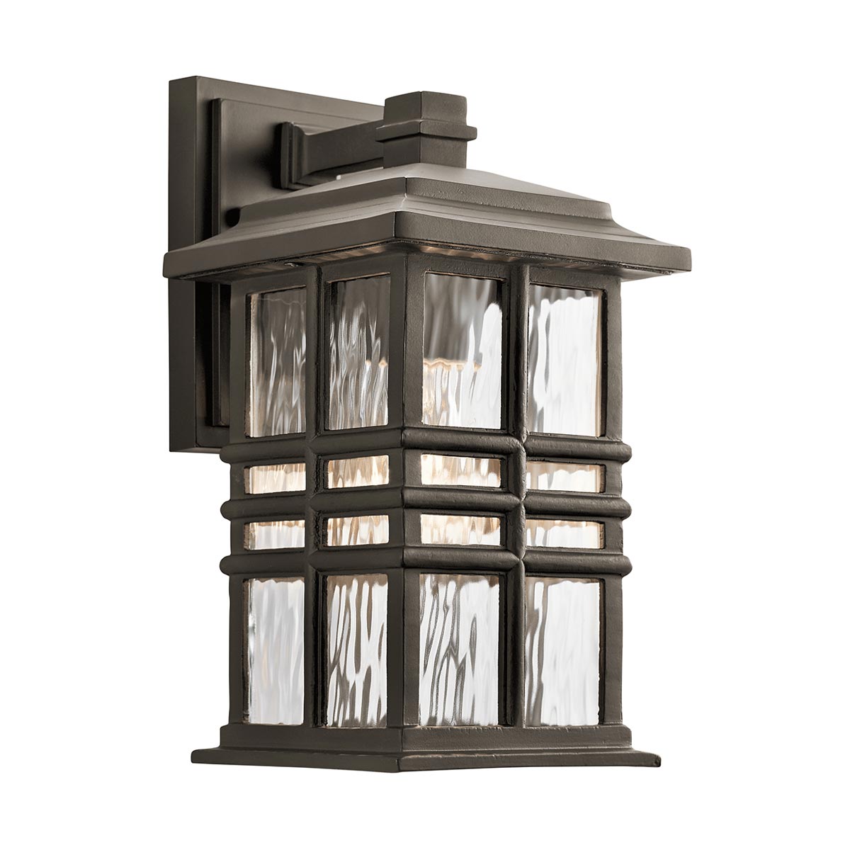 Außen-Wandleuchte Beacon Square (bronzefarben) 1x - Elstead Lighting