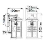 Außen-Wandleuchte Beacon Square (bronzefarben) 1x - Elstead Lighting