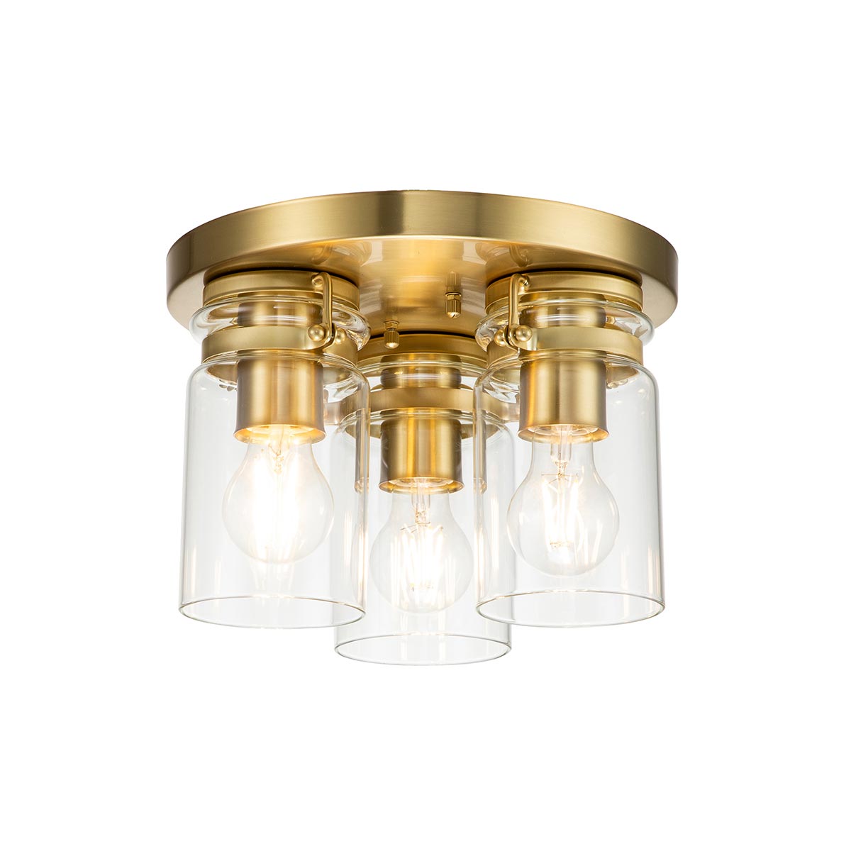 Deckenleuchte Brinley (messingfarben) 3x - Elstead Lighting