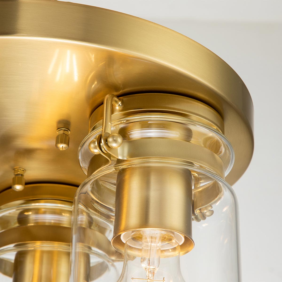 Deckenleuchte Brinley (messingfarben) 3x - Elstead Lighting
