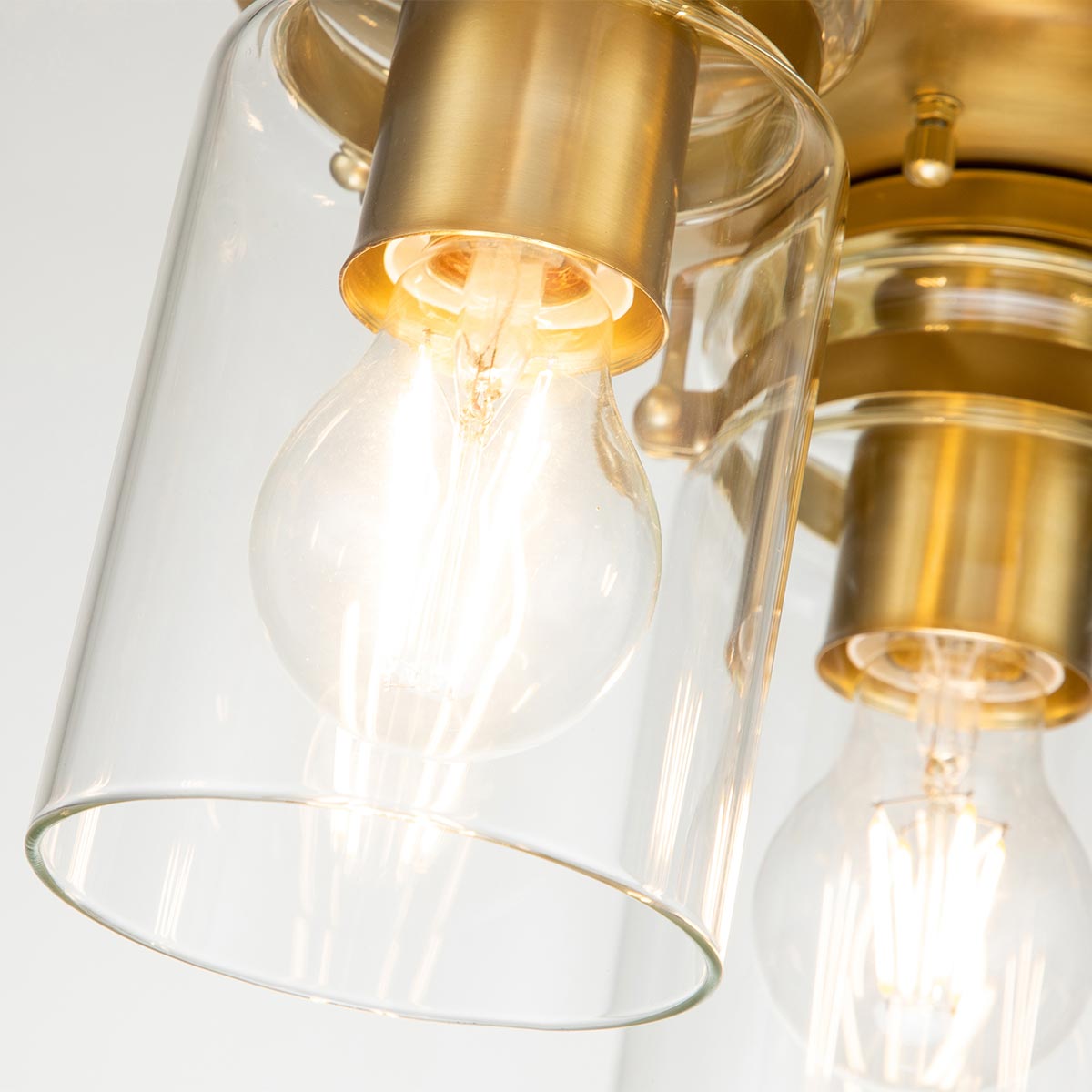 Deckenleuchte Brinley (messingfarben) 3x - Elstead Lighting