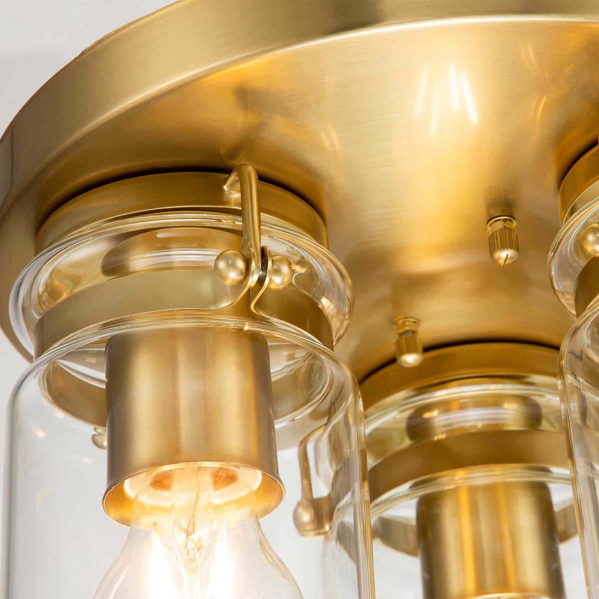 Deckenleuchte Brinley (messingfarben) 3x - Elstead Lighting