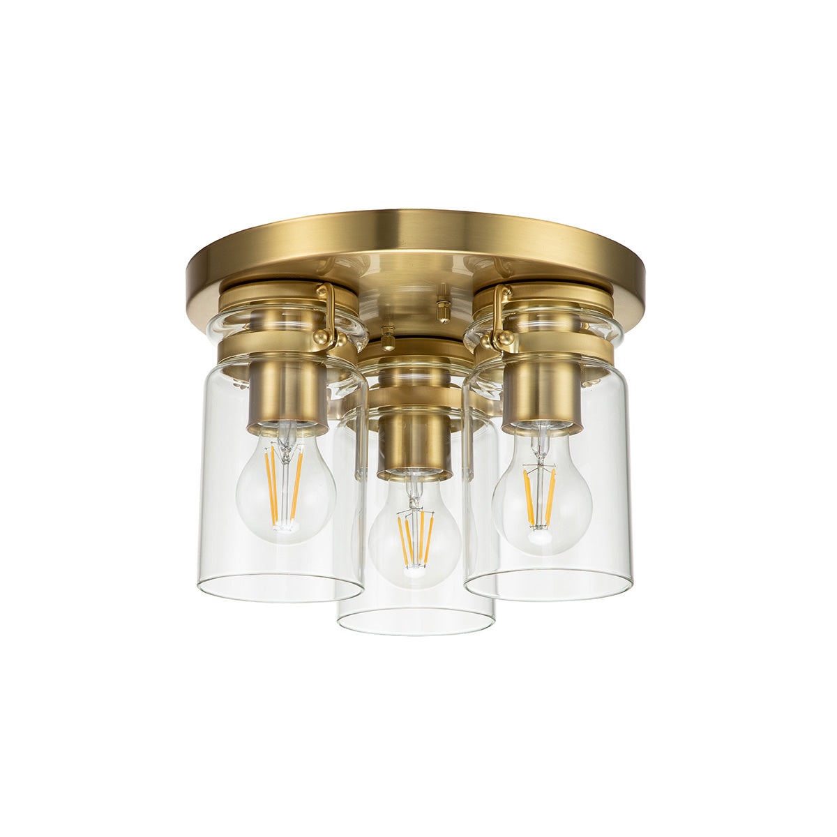 Deckenleuchte Brinley (messingfarben) 3x - Elstead Lighting