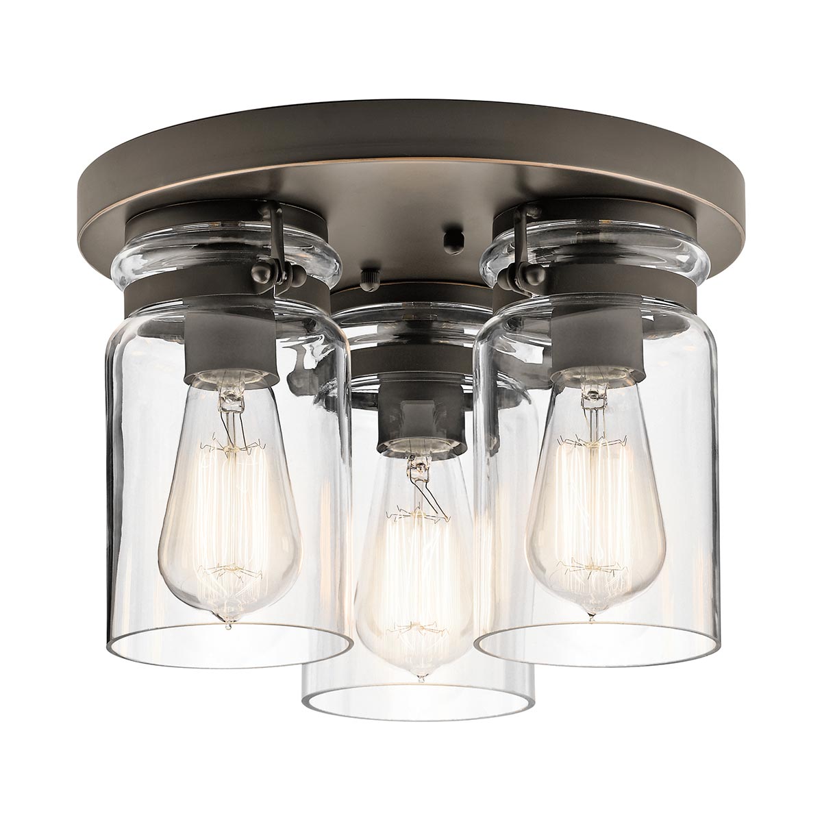 Deckenleuchte Brinley (bronzefarben) 3x - Elstead Lighting