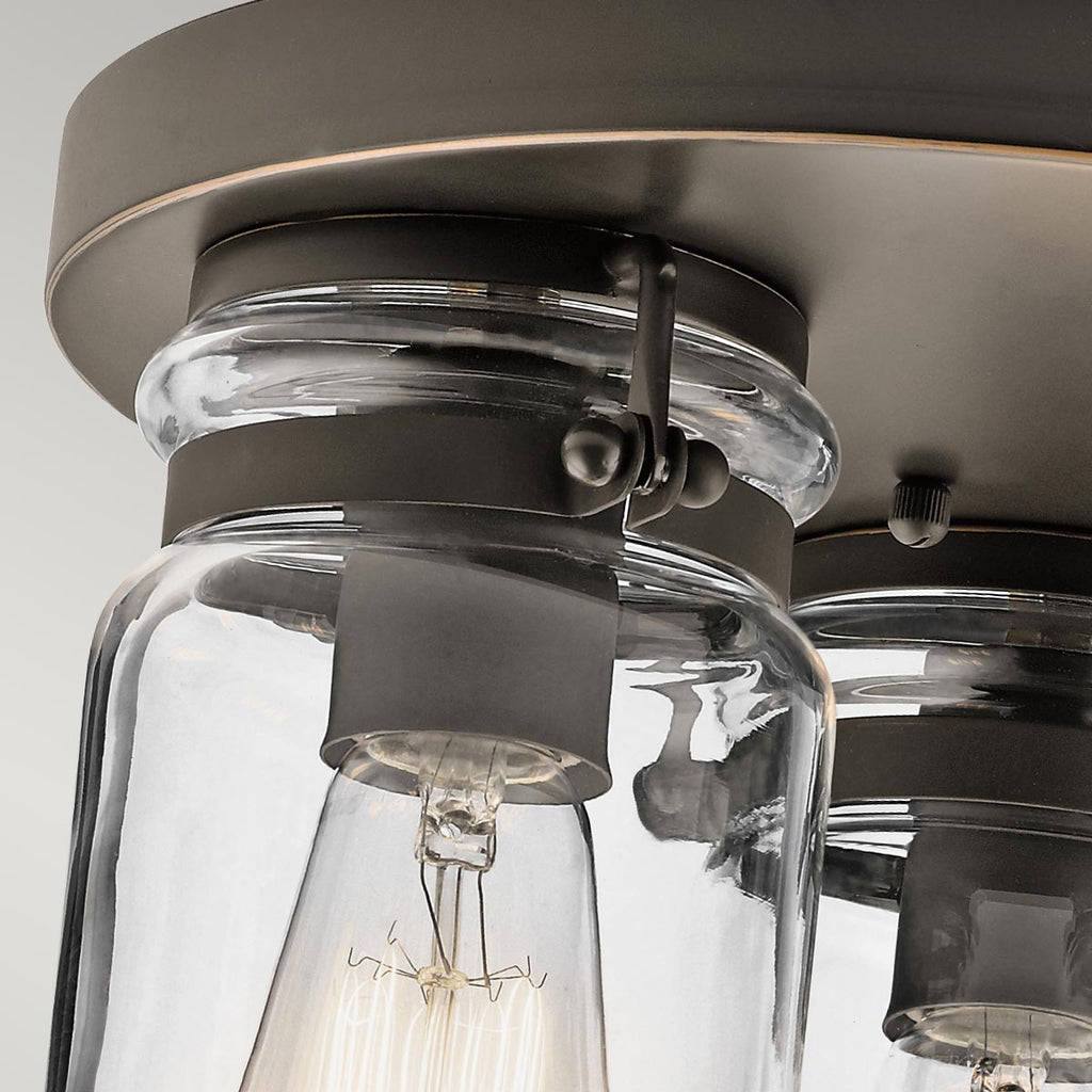 Deckenleuchte Brinley (bronzefarben) 3x - Elstead Lighting