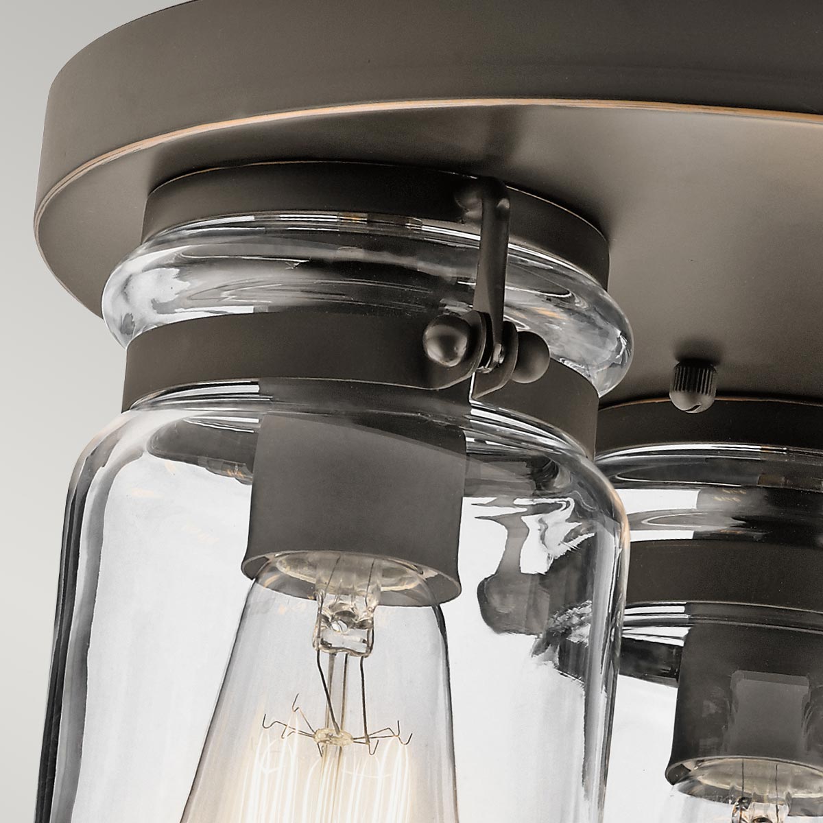 Deckenleuchte Brinley (bronzefarben) 3x - Elstead Lighting