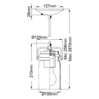 Pendelleuchte Brinley (Nickel) 1x - Elstead Lighting