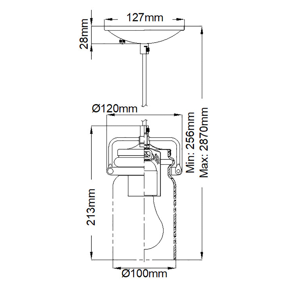 Pendelleuchte Brinley (Nickel) 1x - Elstead Lighting