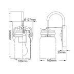 Wandleuchte Brinley (bronzefarben) 1x - Elstead Lighting