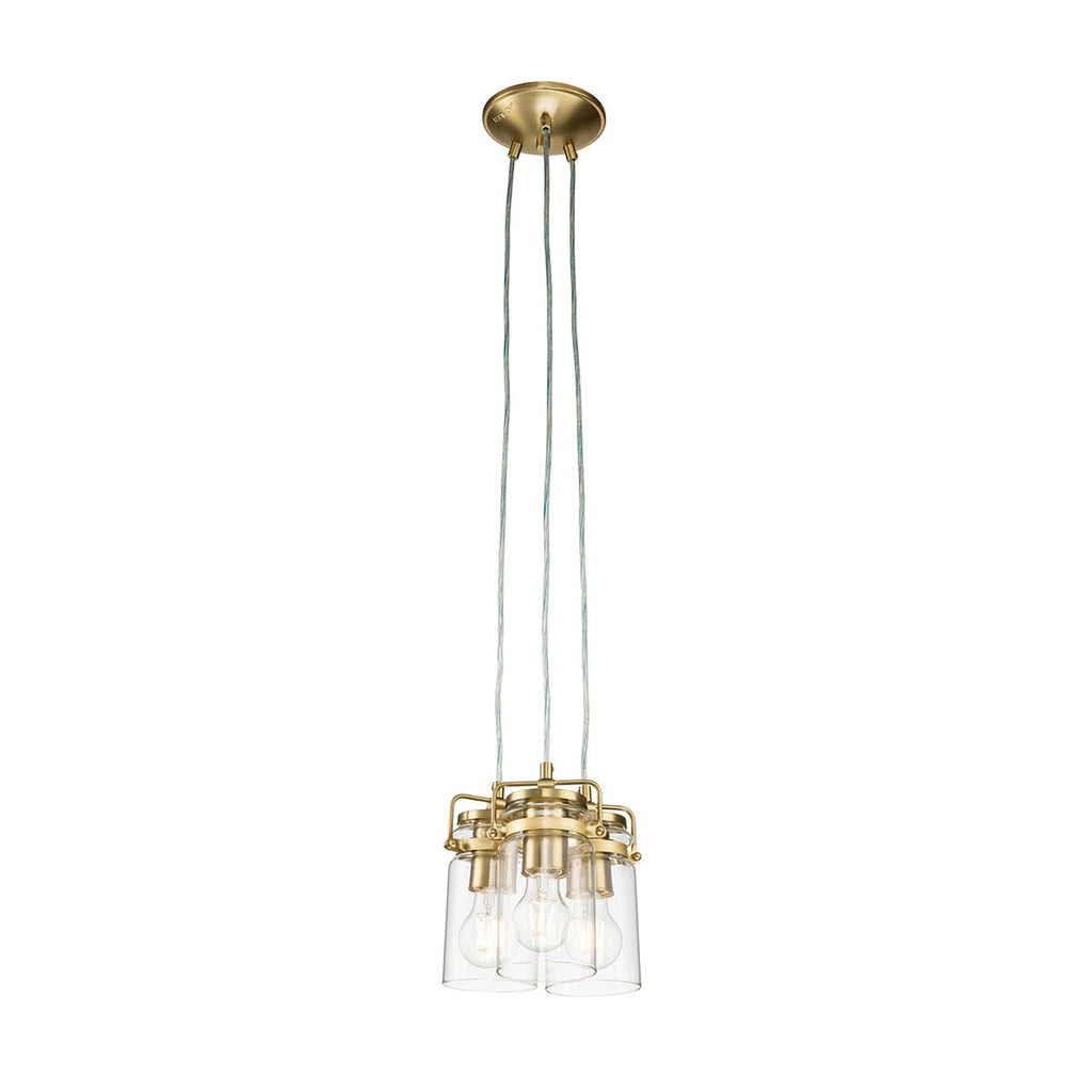 Pendelleuchte Brinley (messingfarben) 3x - Elstead Lighting