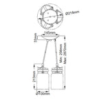 Pendelleuchte Brinley (messingfarben) 3x - Elstead Lighting