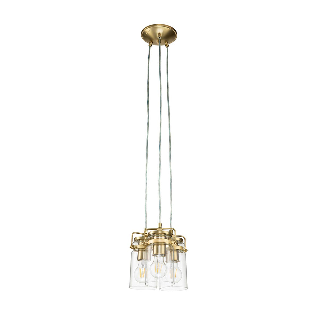 Pendelleuchte Brinley (messingfarben) 3x - Elstead Lighting