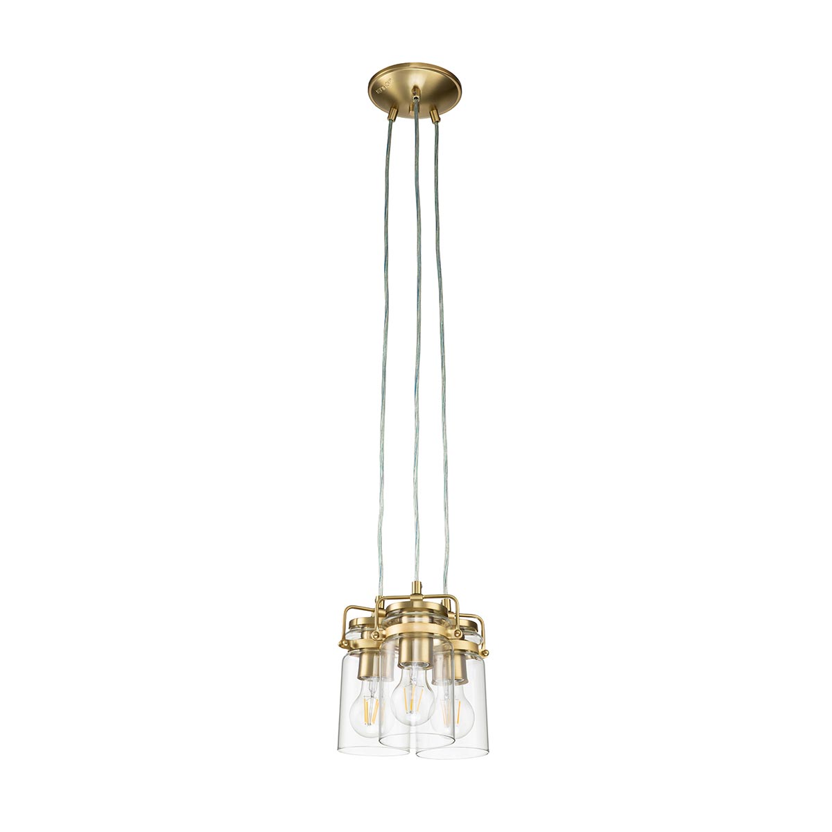 Pendelleuchte Brinley (messingfarben) 3x - Elstead Lighting