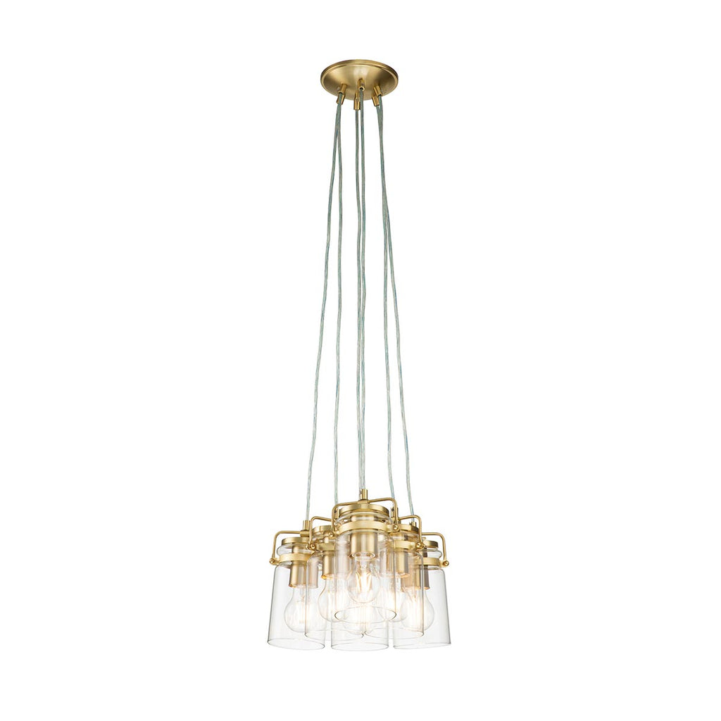 Pendelleuchte Brinley (messingfarben) 6x - Elstead Lighting