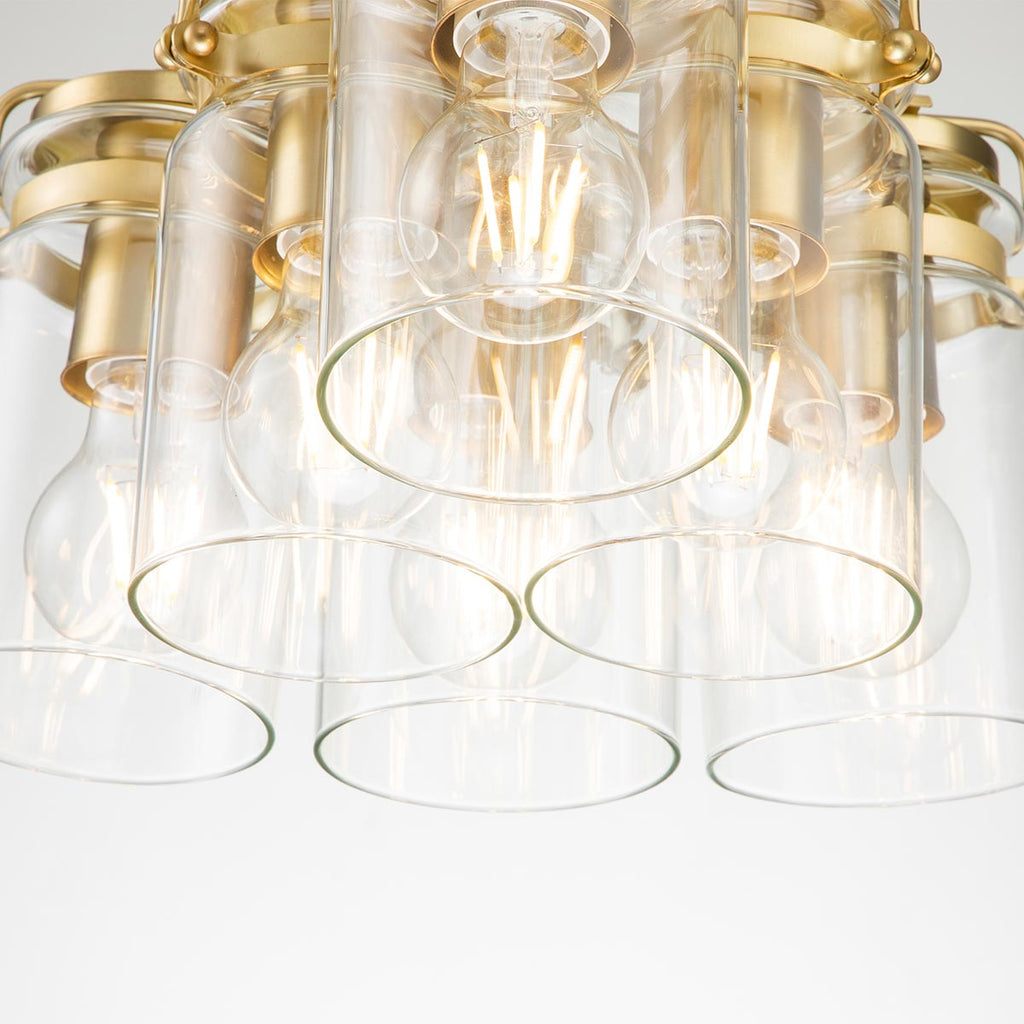Pendelleuchte Brinley (messingfarben) 6x - Elstead Lighting