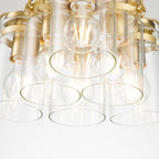 Pendelleuchte Brinley (messingfarben) 6x - Elstead Lighting