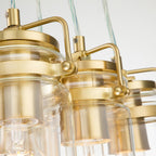 Pendelleuchte Brinley (messingfarben) 6x - Elstead Lighting