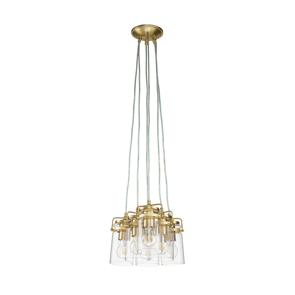 Pendelleuchte Brinley (messingfarben) 6x - Elstead Lighting
