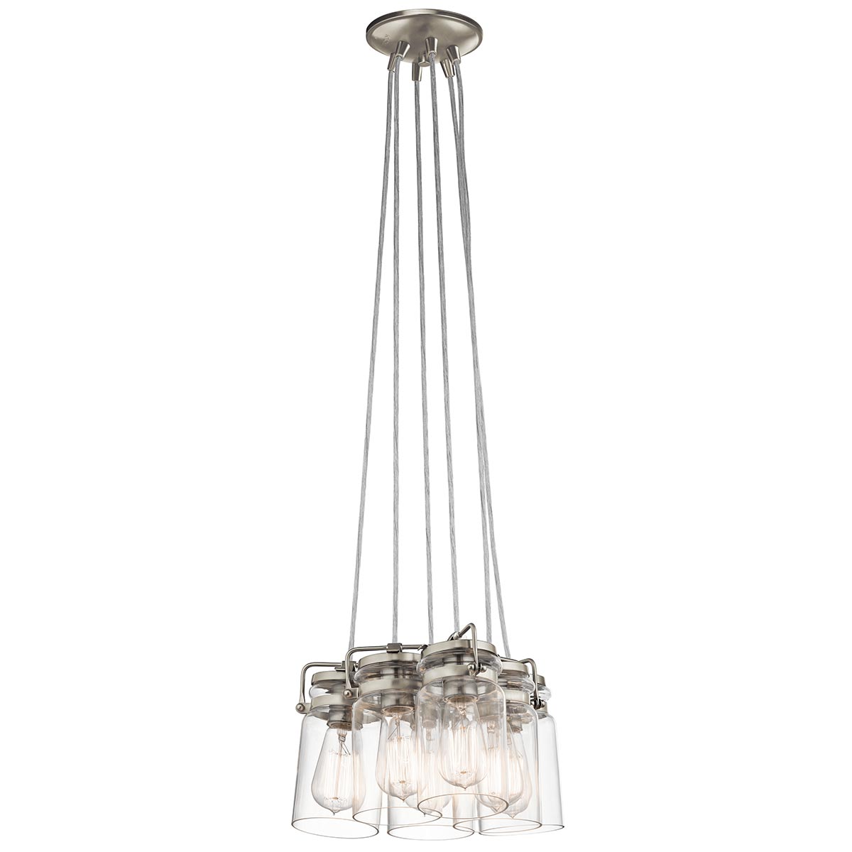 Pendelleuchte Brinley (Nickel) 6x - Elstead Lighting