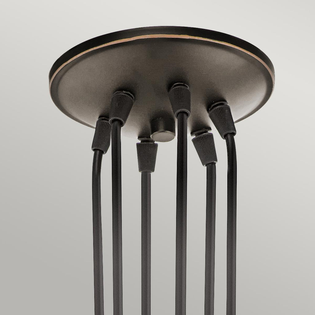 Pendelleuchte Brinley (bronzefarben) 6x - Elstead Lighting