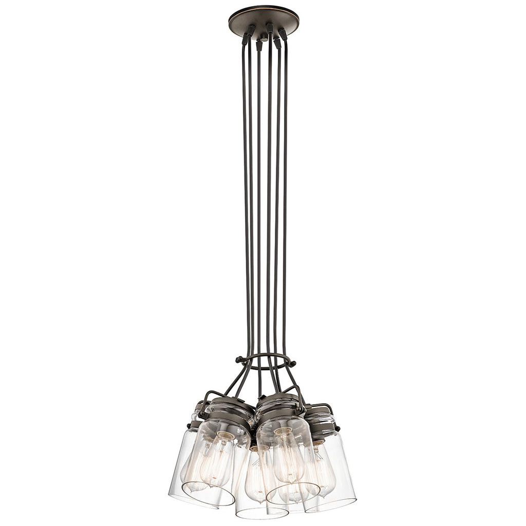 Pendelleuchte Brinley (bronzefarben) 6x - Elstead Lighting