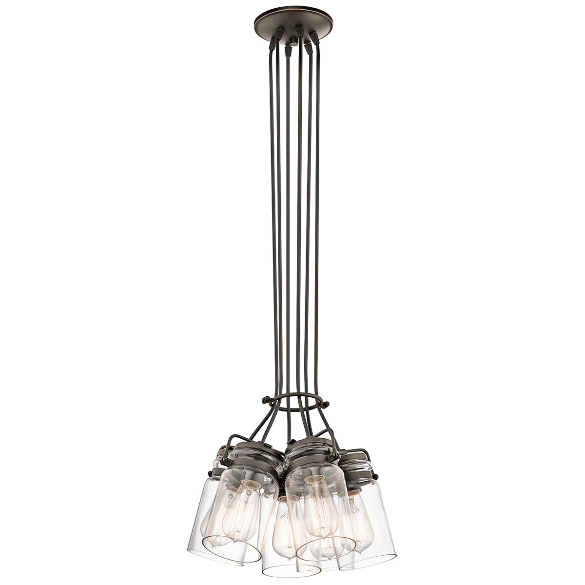 Pendelleuchte Brinley (bronzefarben) 6x - Elstead Lighting