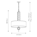 Pendelleuchte Celestial (bronzefarben) 3x - Elstead Lighting