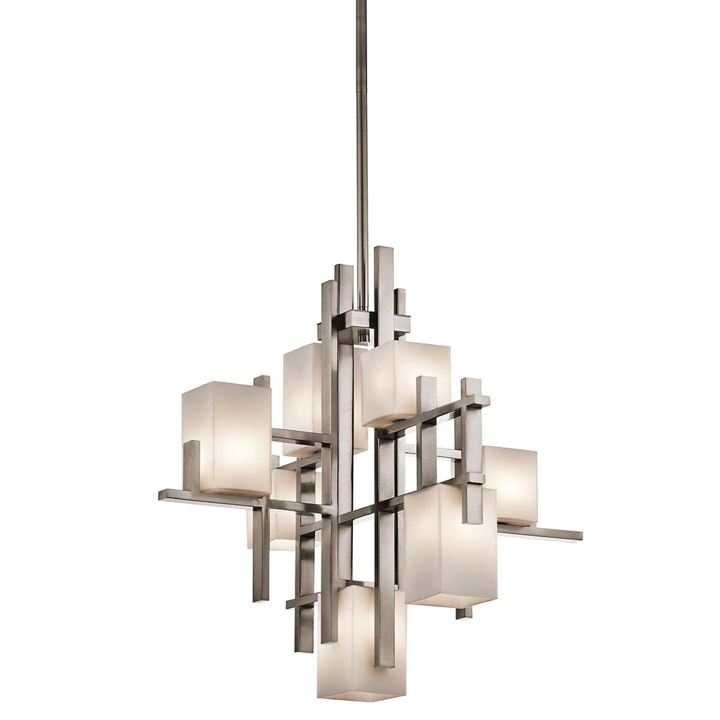 Pendelleuchte City Lights (Classic Pewter) 7x - Elstead Lighting