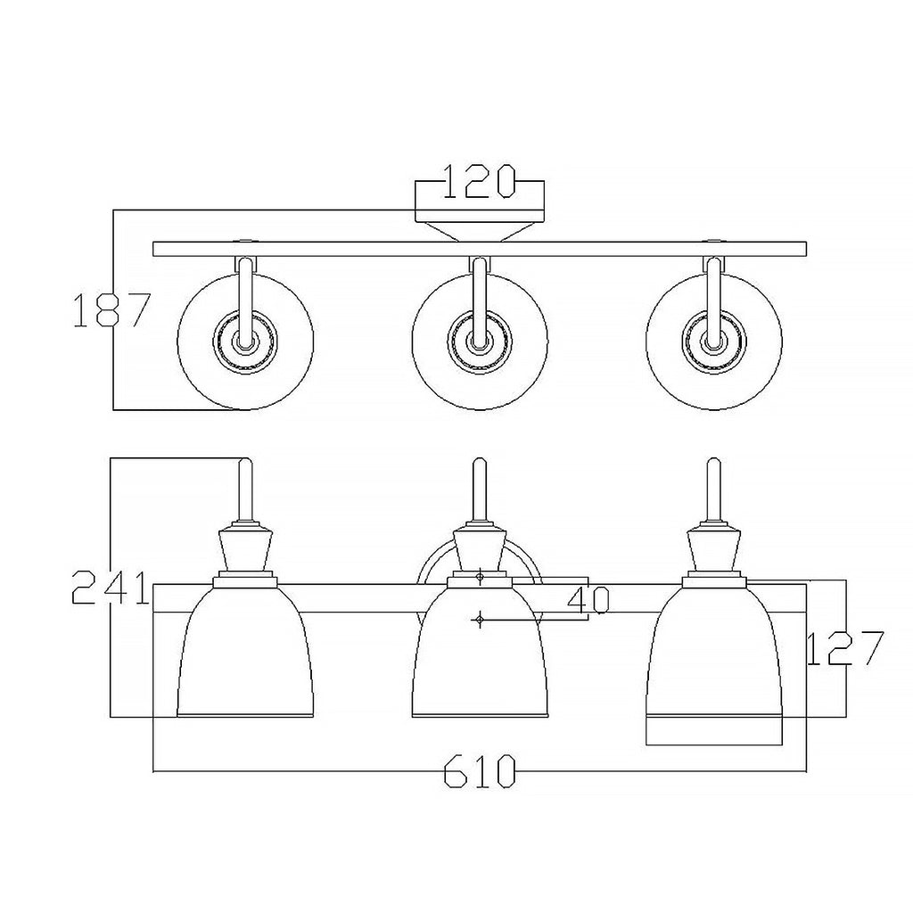 Bad-Wandleuchte Cora (verchromt) 3x - Elstead Lighting