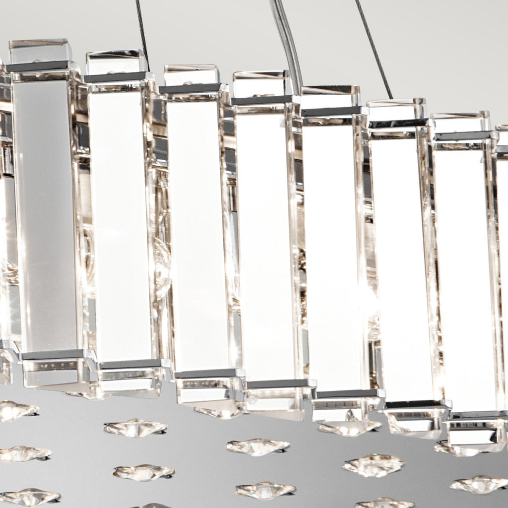 Pendelleuchte Crystal Skye (verchromt) 12x - Elstead Lighting